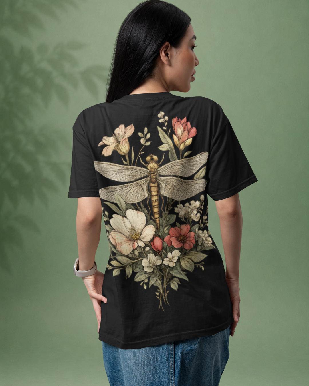 Unisex Oversized "Blooming Wings" T-Shirt