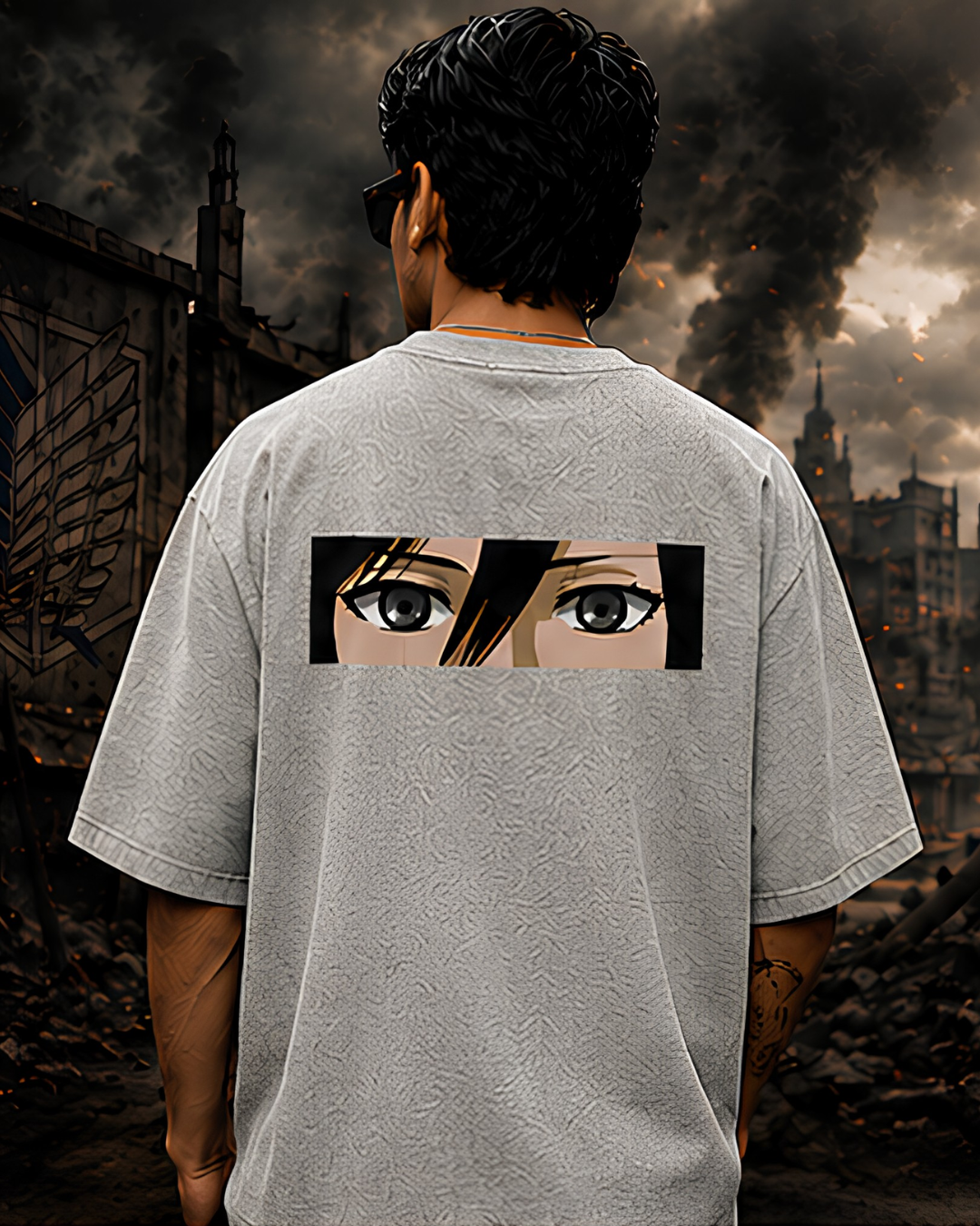 Unisex Oversized "Mikasa Eyes" T-Shirt