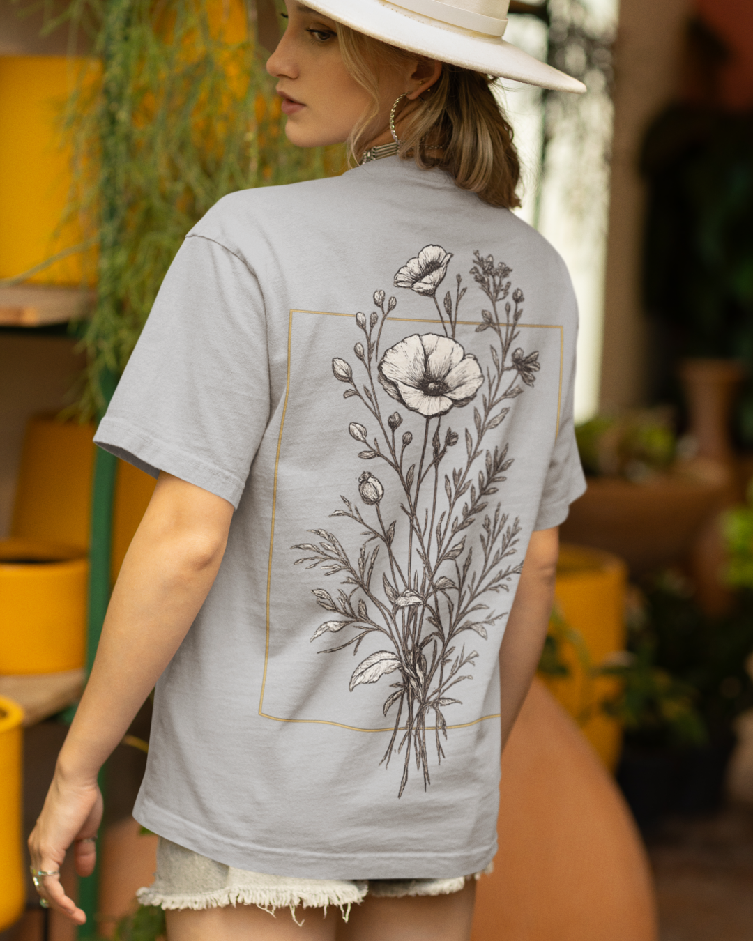 Unisex Oversized "Midnight Bloom" T-Shirt
