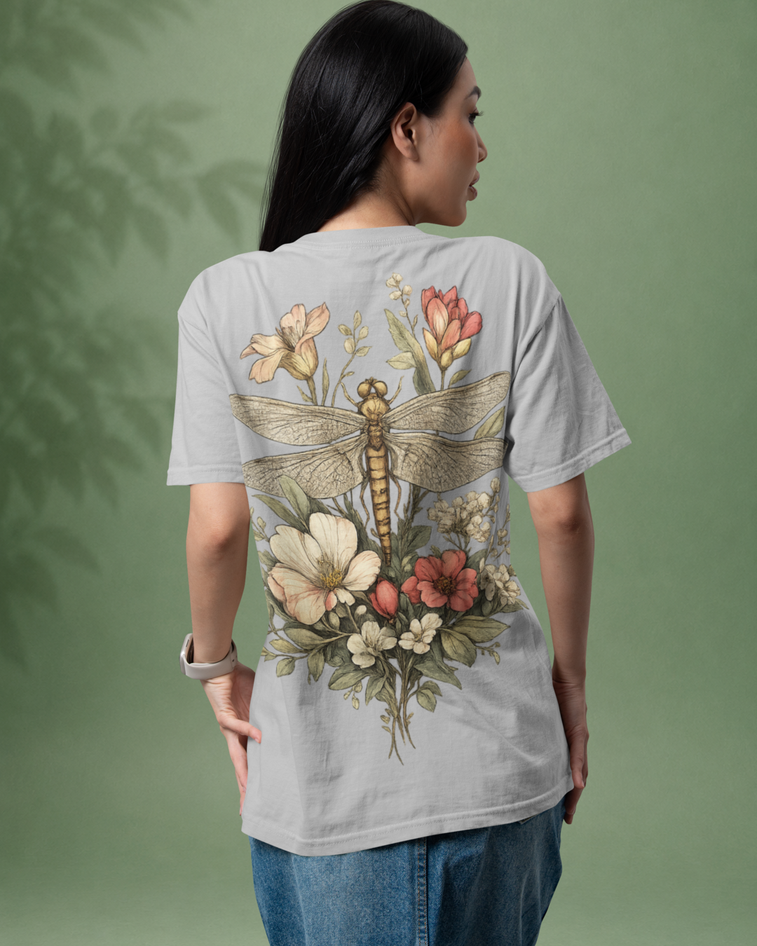 Unisex Oversized "Blooming Wings" T-Shirt
