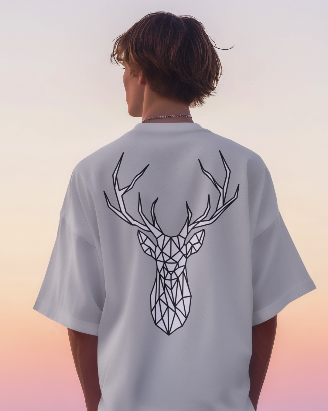 Unisex Oversized "Prism Stag" T-Shirt