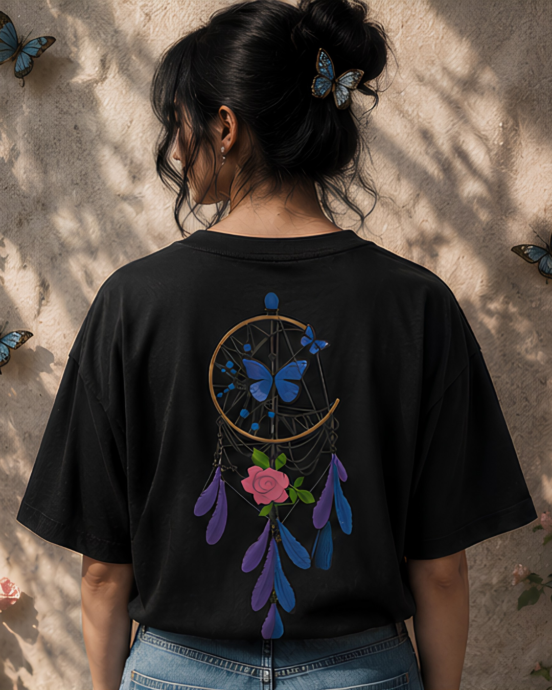 Unisex Oversized "Dreamcatcher Butterfly" T-Shirt