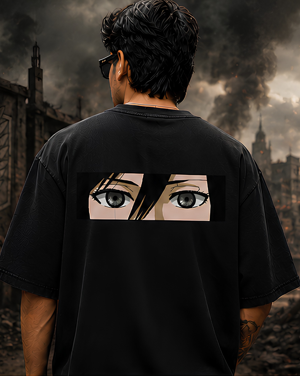 Unisex Oversized "Mikasa Eyes" T-Shirt
