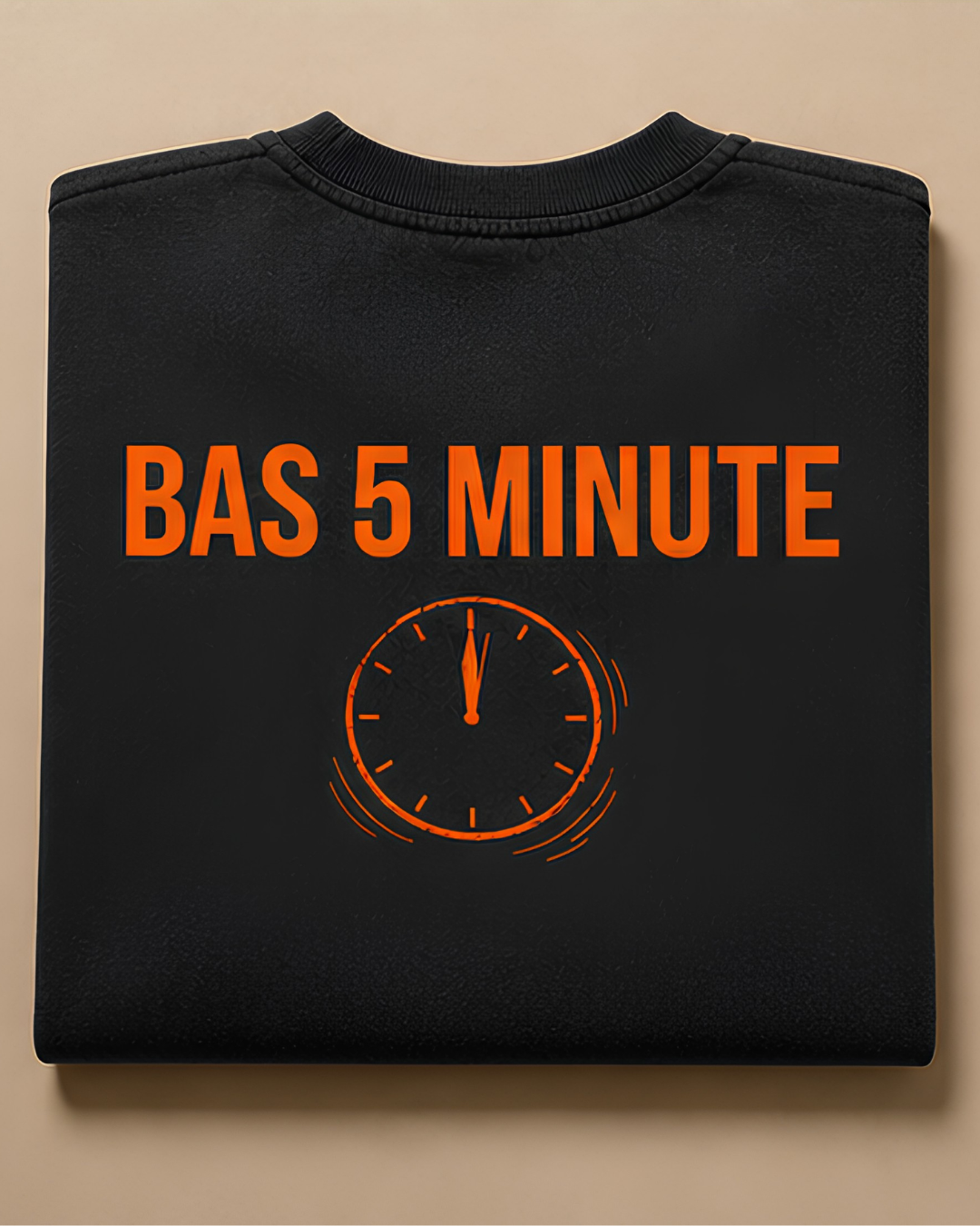 Unisex Oversized “BAS 5 MINUTE” T-Shirt