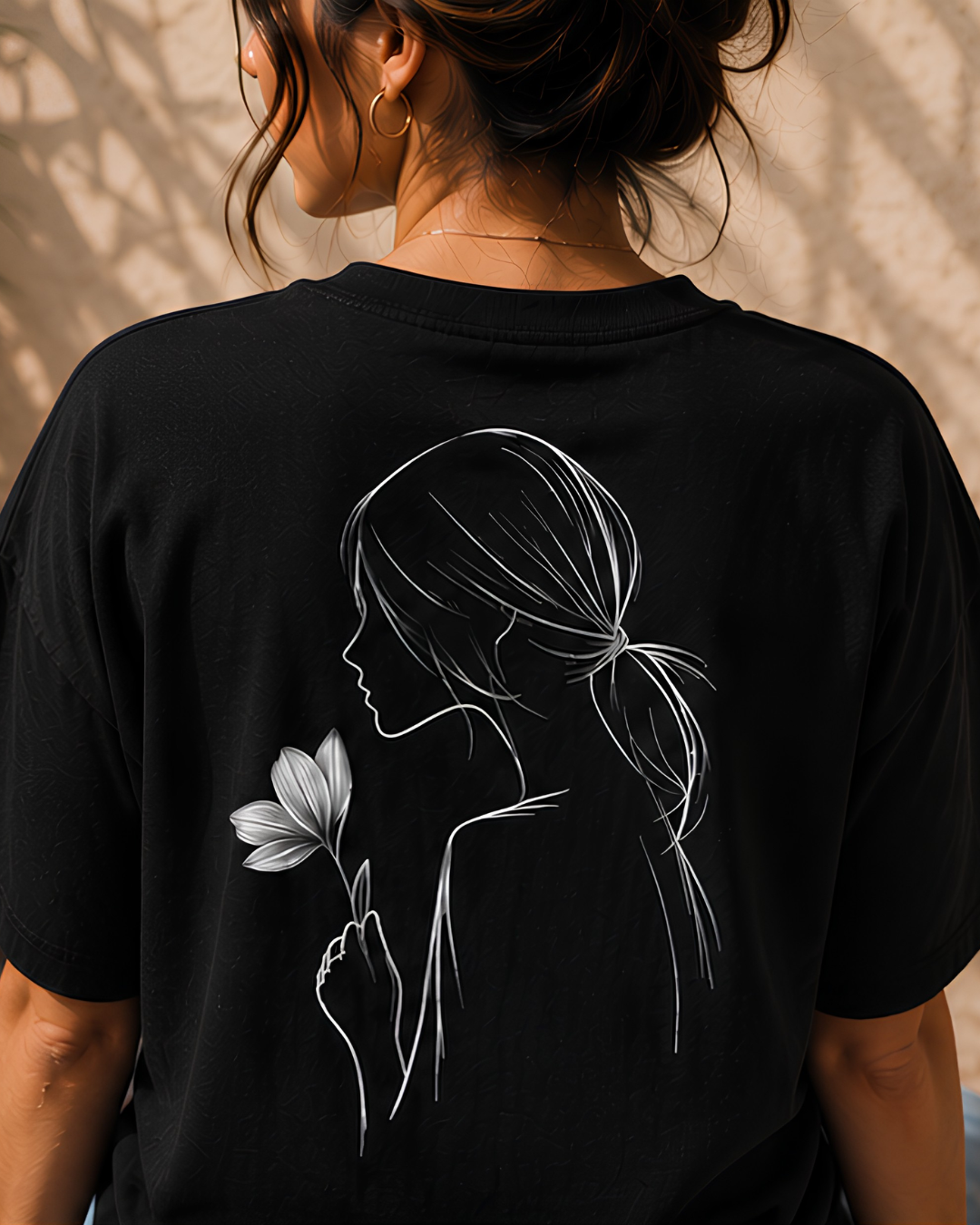 Unisex Oversized "Whisper Bloom" T-Shirt