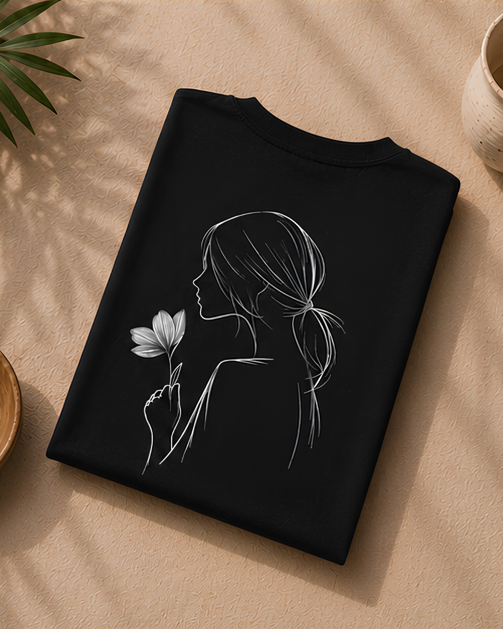 Unisex Oversized "Whisper Bloom" T-Shirt