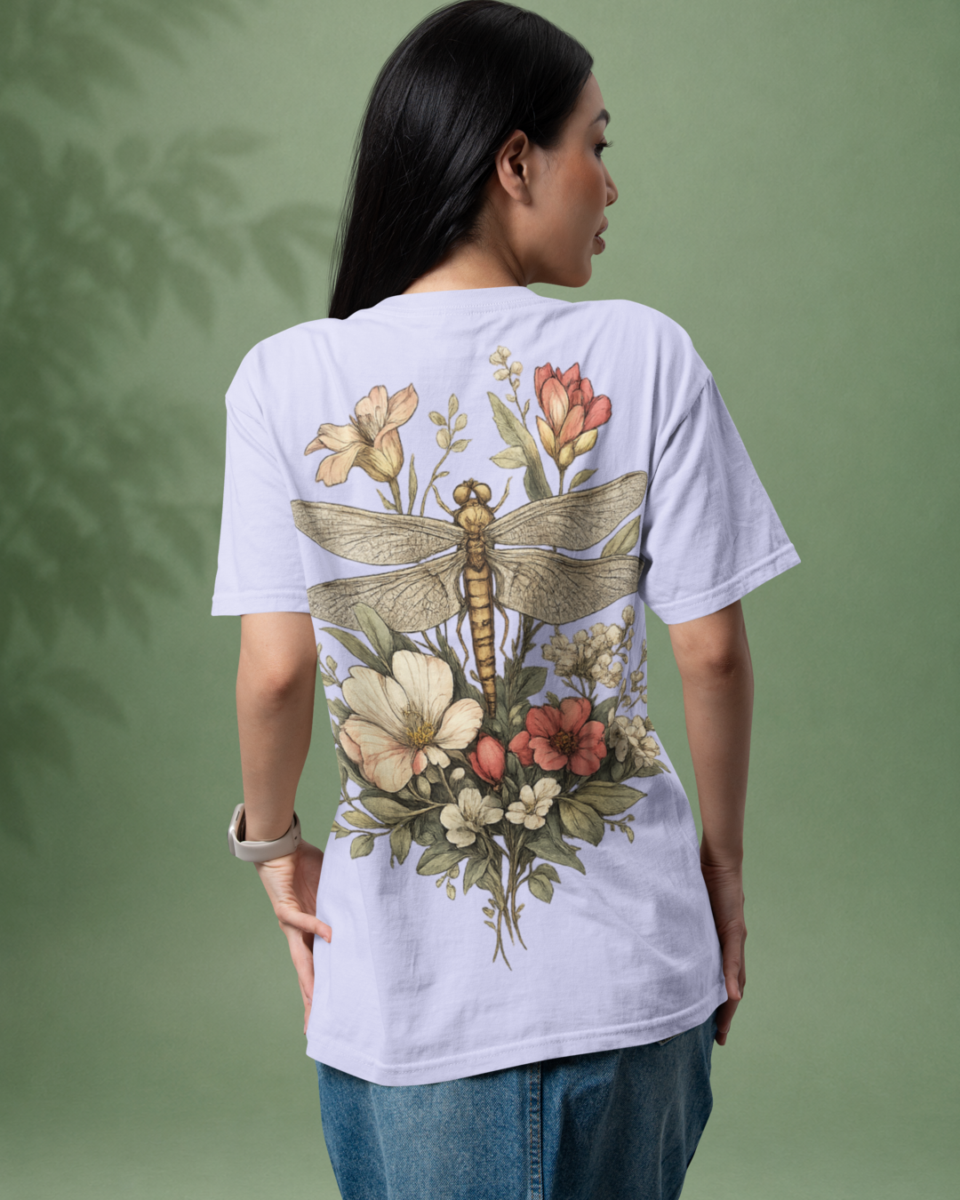 Unisex Oversized "Blooming Wings" T-Shirt