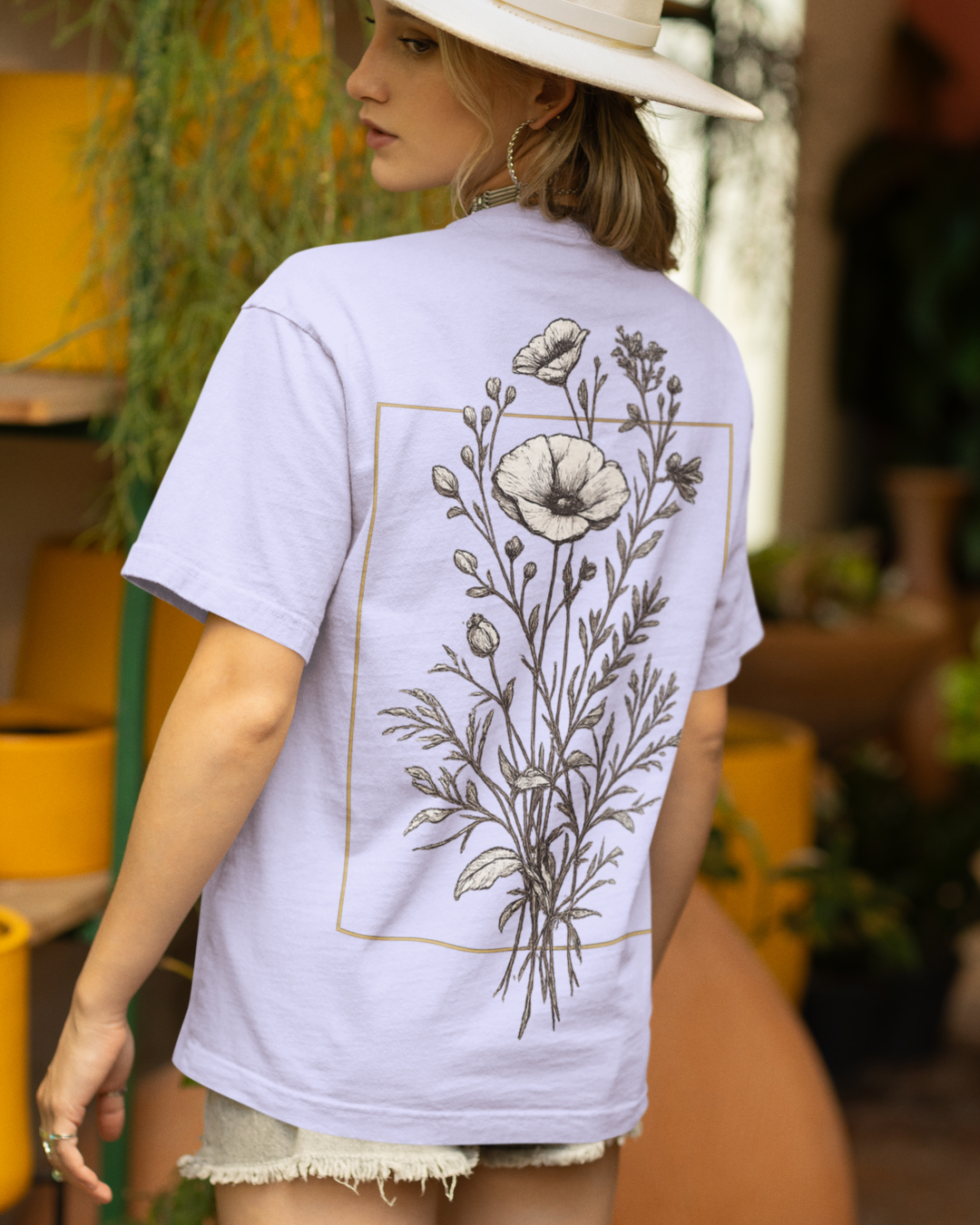 Unisex Oversized "Midnight Bloom" T-Shirt