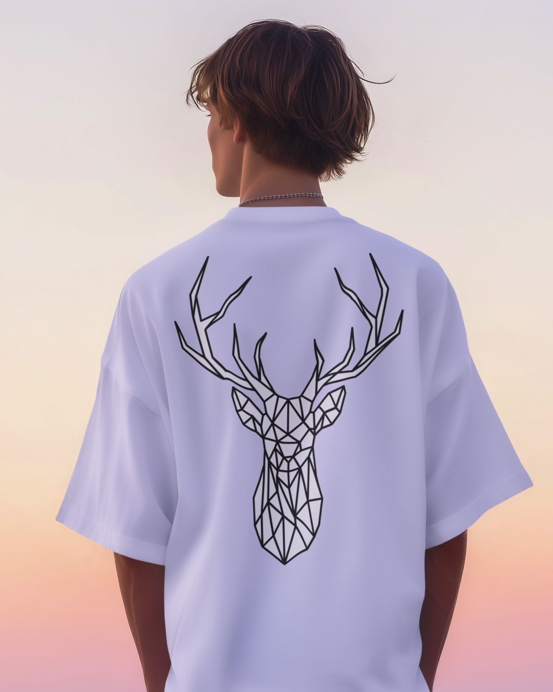 Unisex Oversized "Prism Stag" T-Shirt