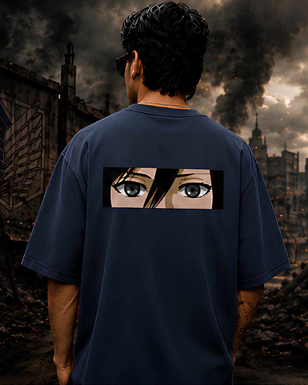 Unisex Oversized "Mikasa Eyes" T-Shirt