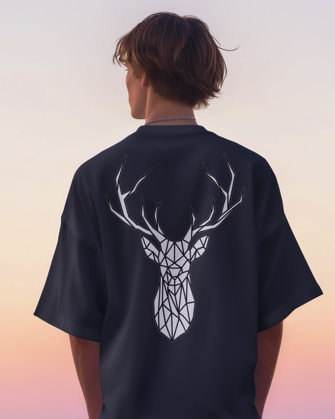 Unisex Oversized "Prism Stag" T-Shirt
