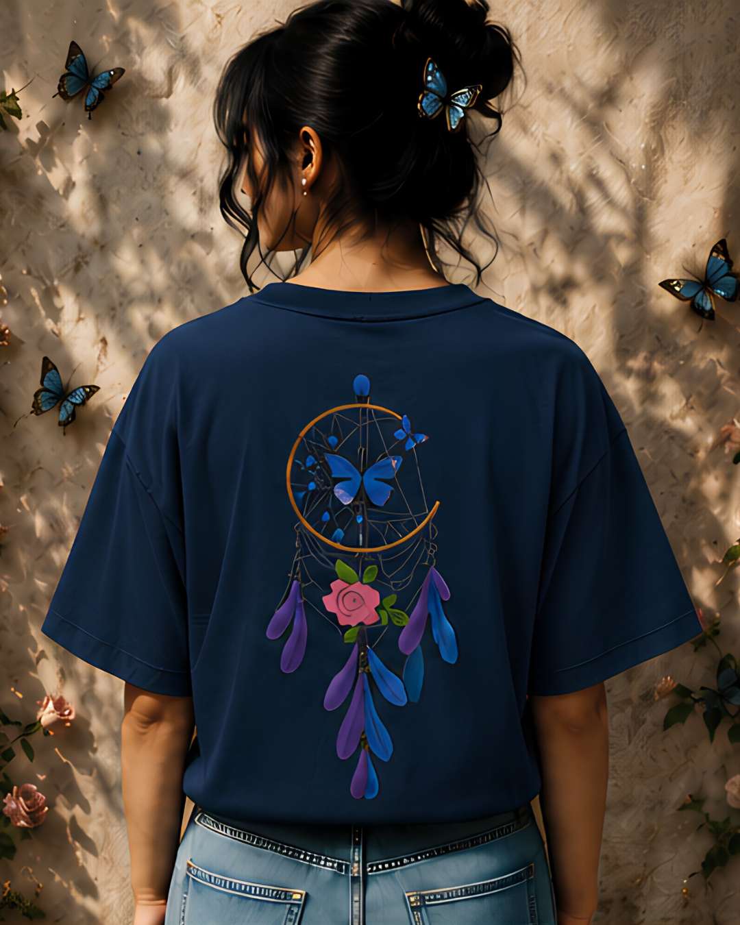 Unisex Oversized "Dreamcatcher Butterfly" T-Shirt