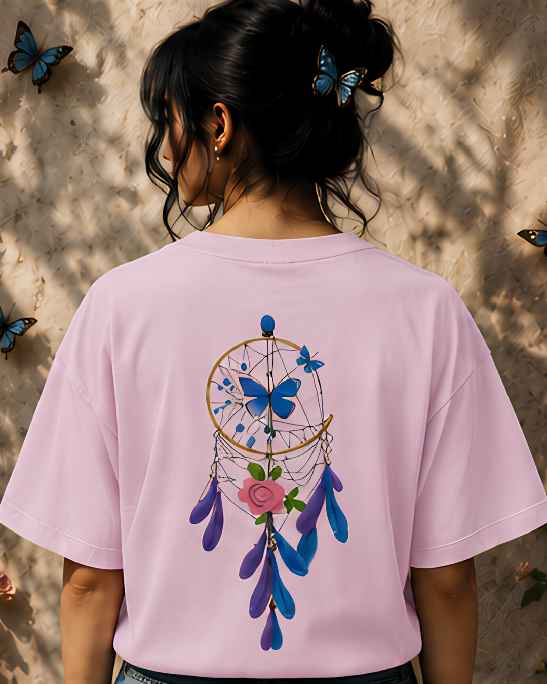 Unisex Oversized "Dreamcatcher Butterfly" T-Shirt