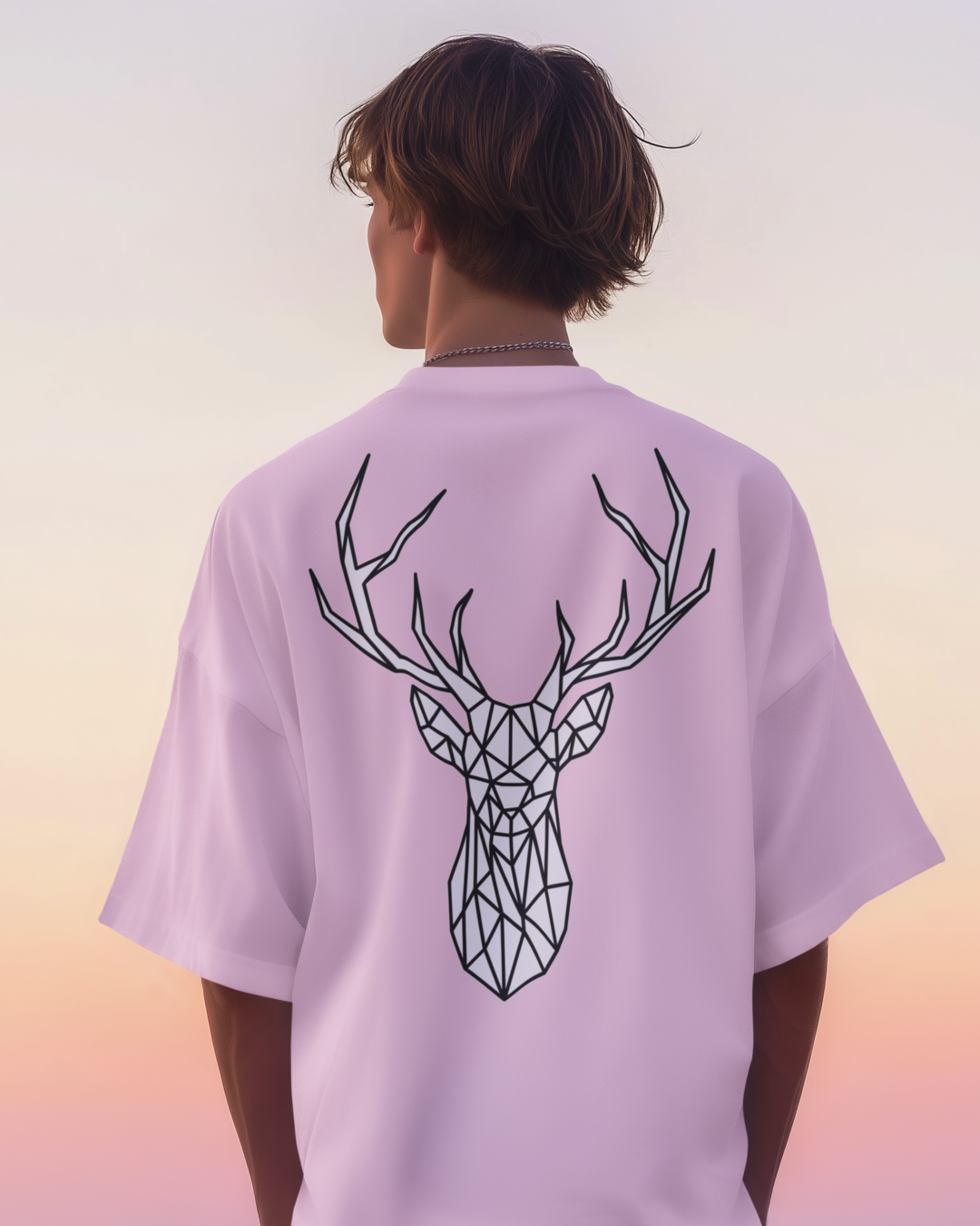 Unisex Oversized "Prism Stag" T-Shirt