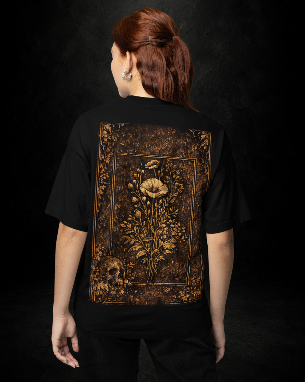 Midnight Bloom Oversized Tee