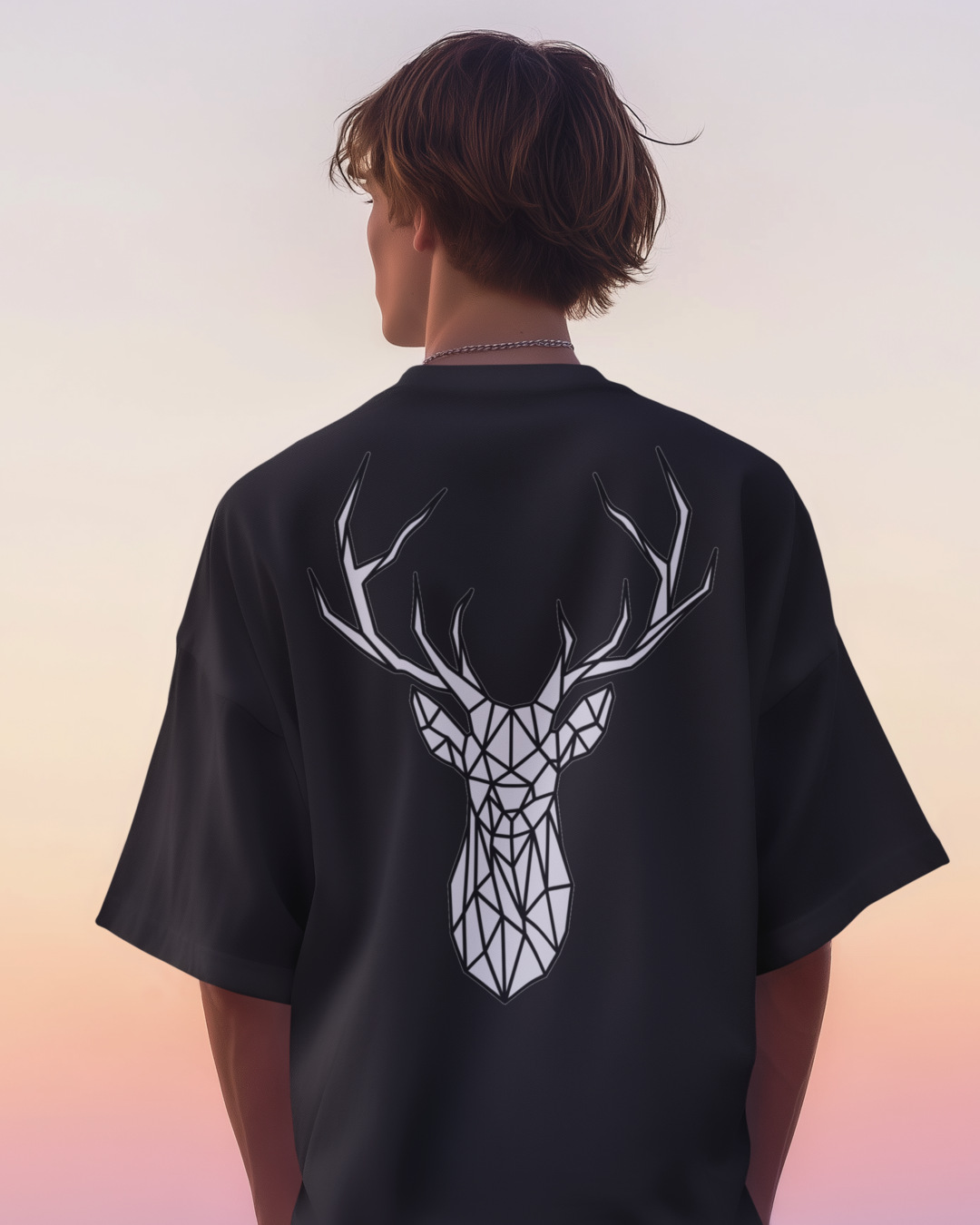 Unisex Oversized "Prism Stag" T-Shirt
