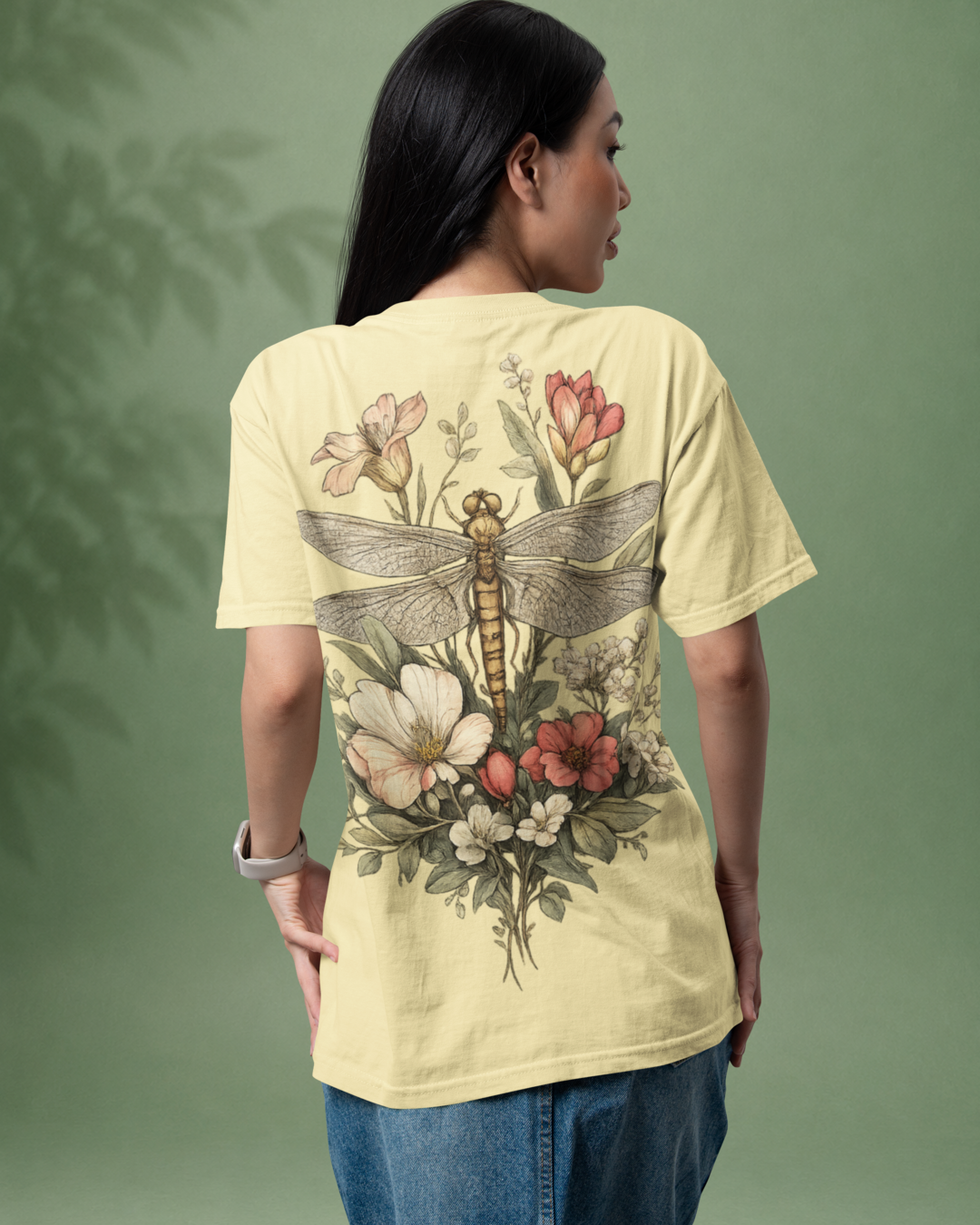 Unisex Oversized "Blooming Wings" T-Shirt