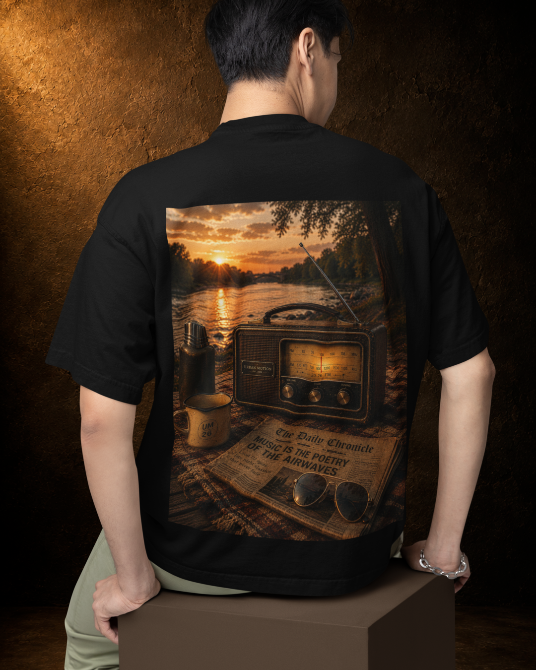 Radio Days Oversized Tee