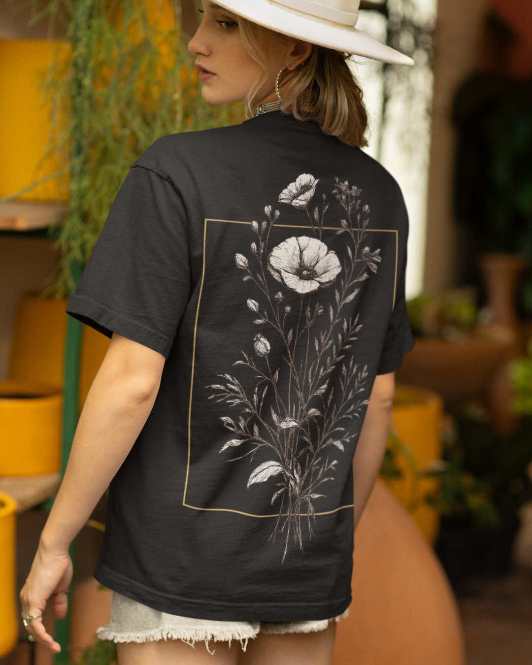Unisex Oversized "Midnight Bloom" T-Shirt