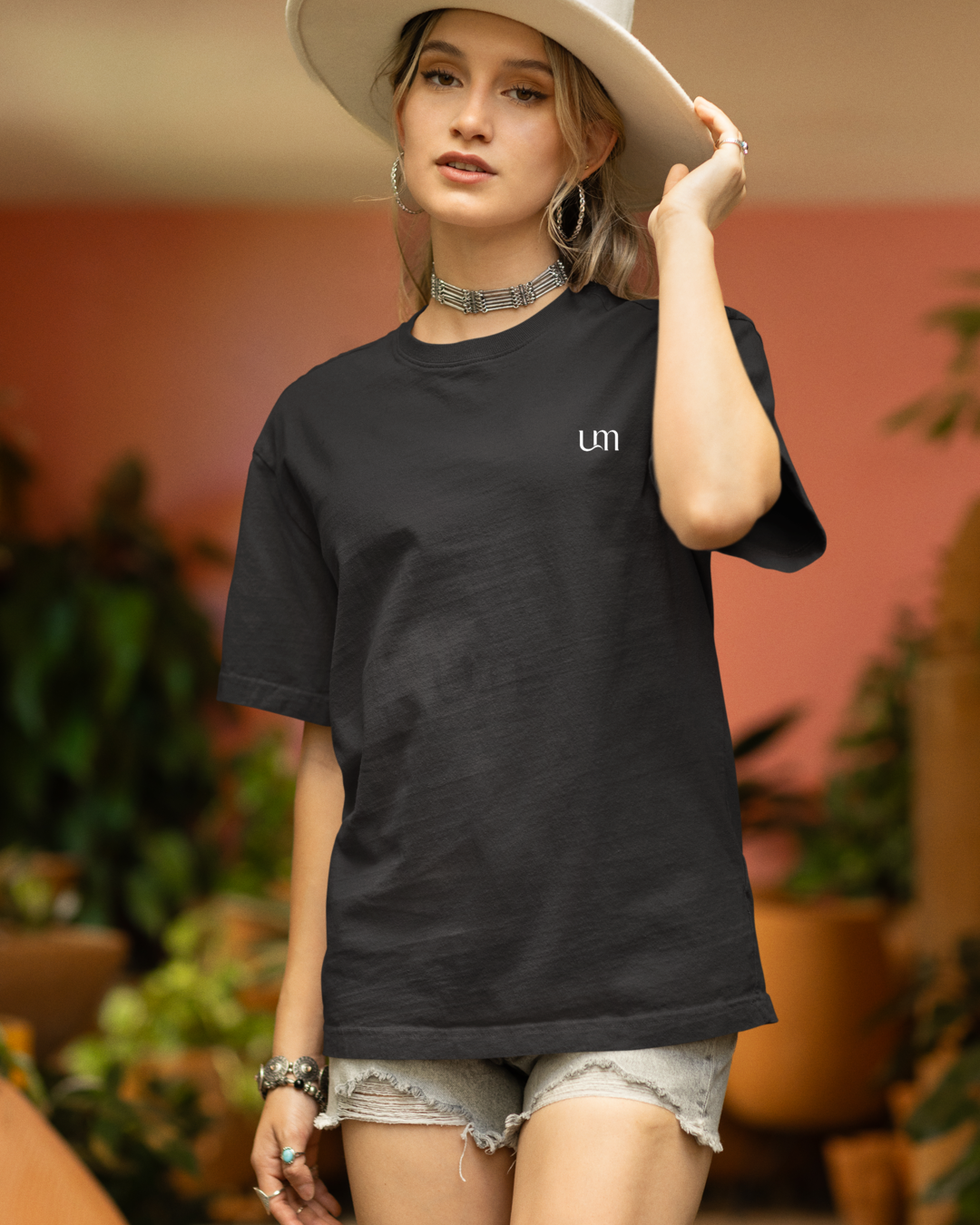Unisex Oversized "Midnight Bloom" T-Shirt