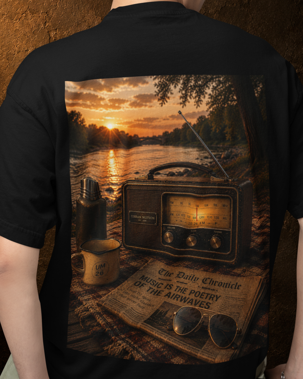 Radio Days Oversized Tee