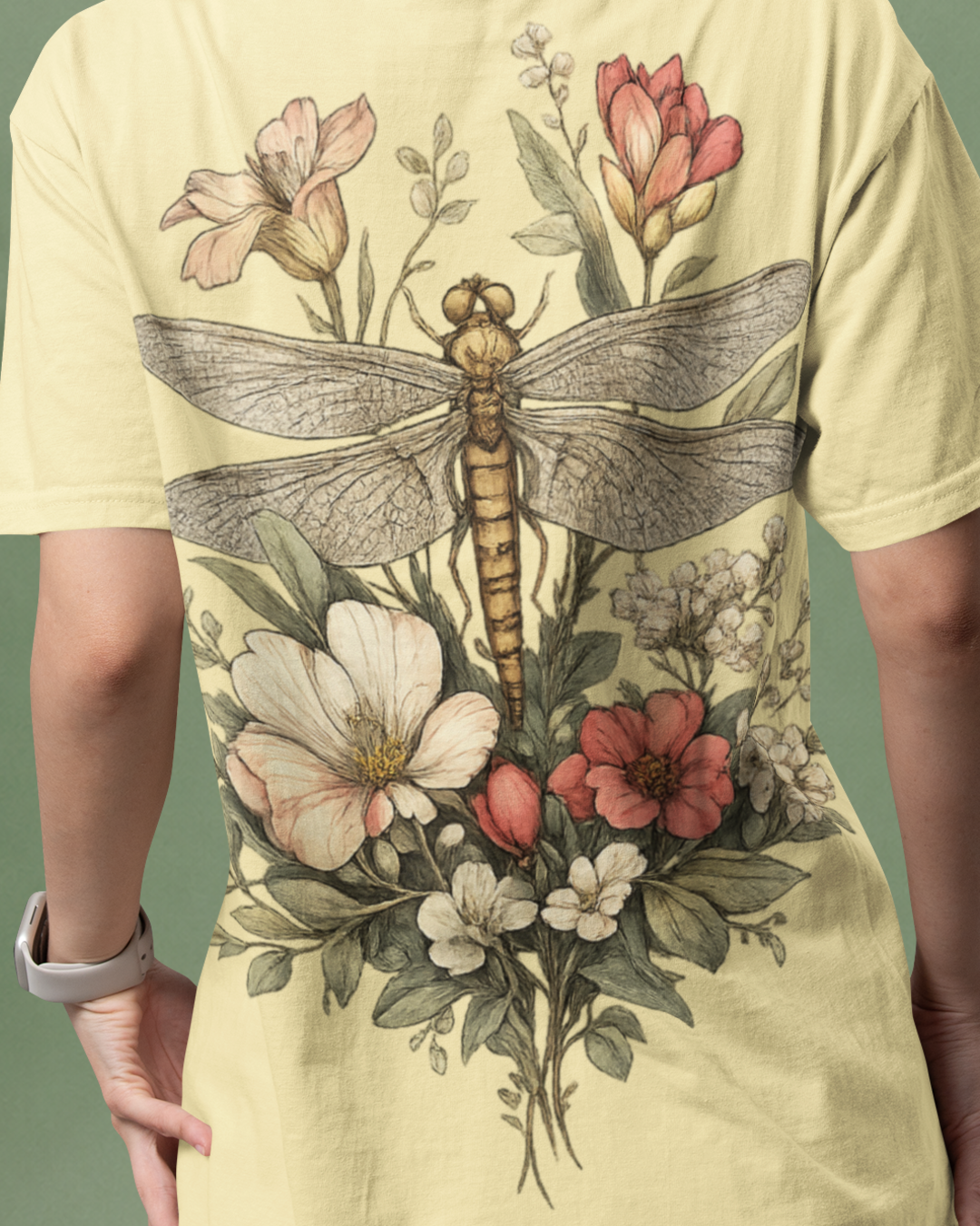 Unisex Oversized "Blooming Wings" T-Shirt