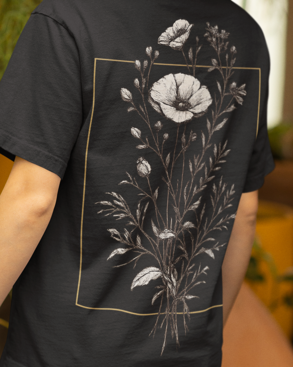 Unisex Oversized "Midnight Bloom" T-Shirt