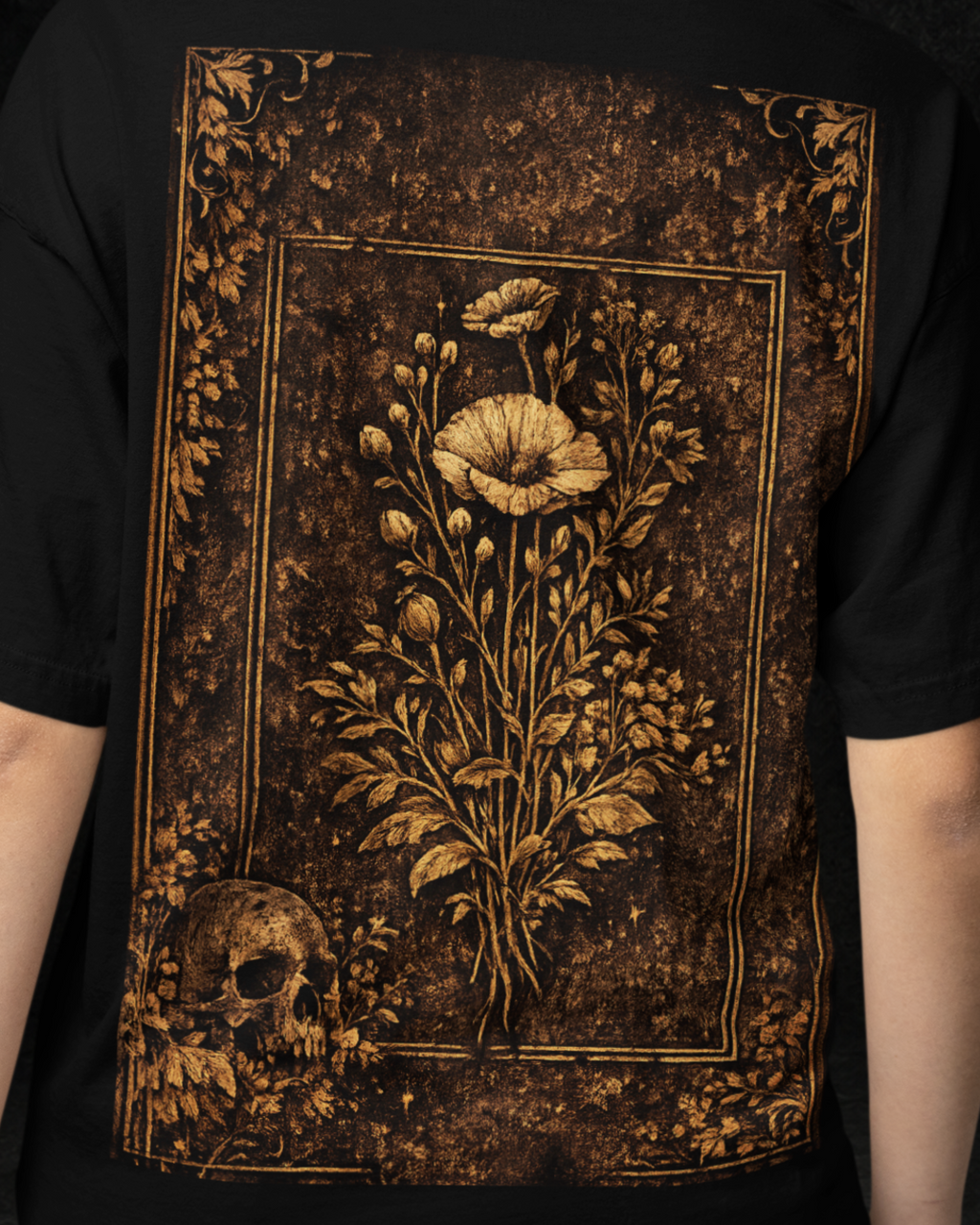 Midnight Bloom Oversized Tee