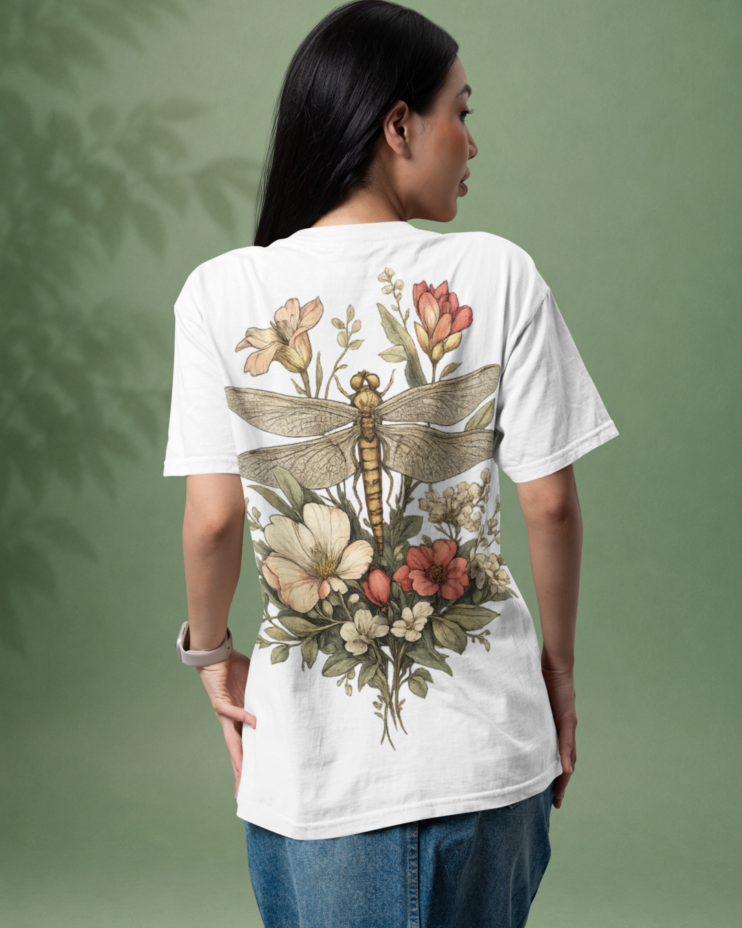 Unisex Oversized "Blooming Wings" T-Shirt