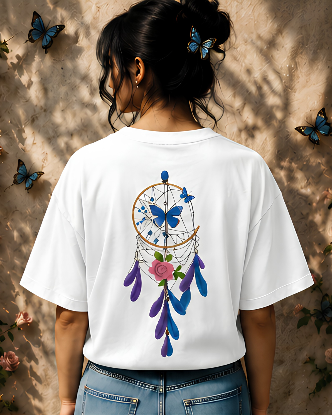 Unisex Oversized "Dreamcatcher Butterfly" T-Shirt