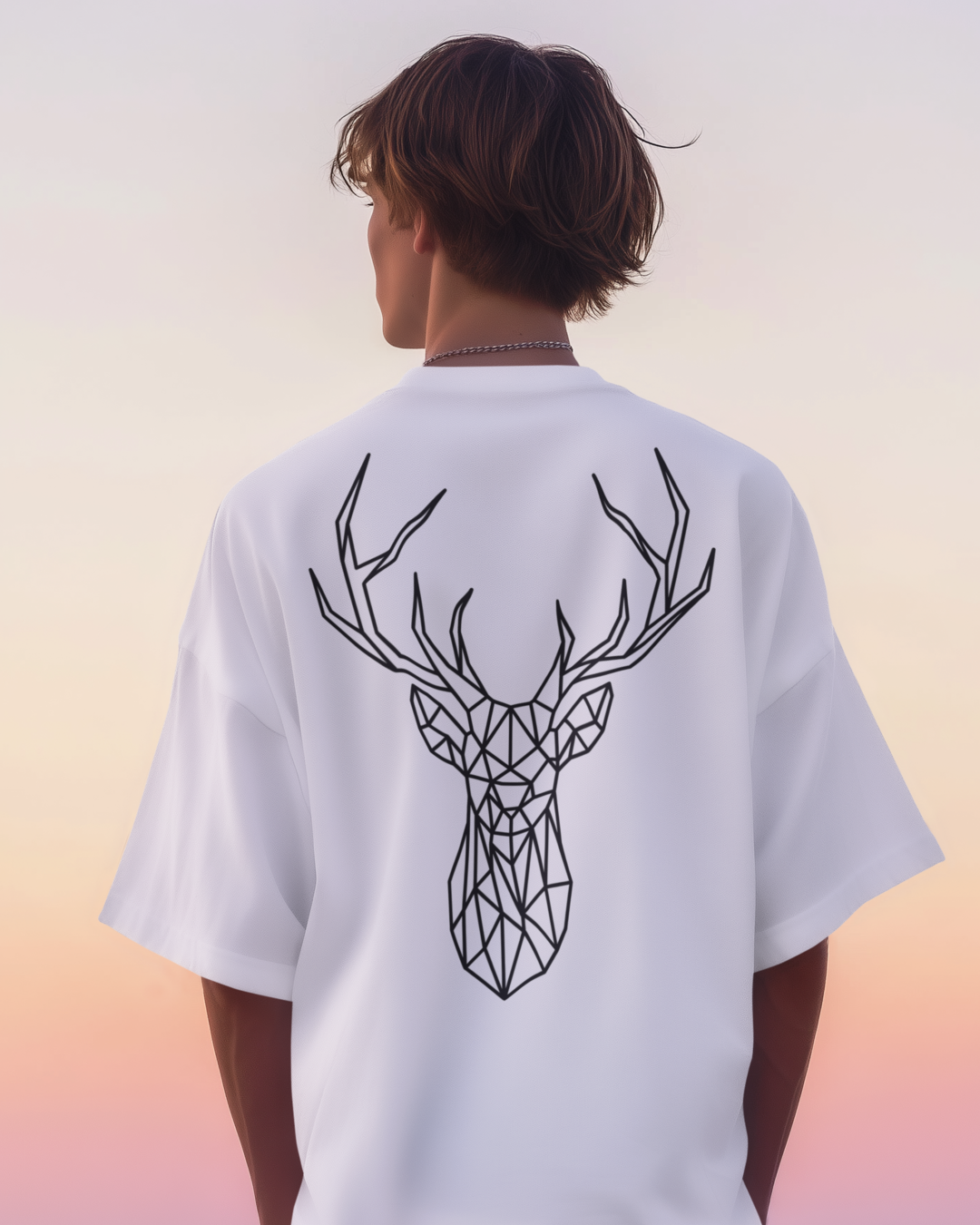 Unisex Oversized "Prism Stag" T-Shirt