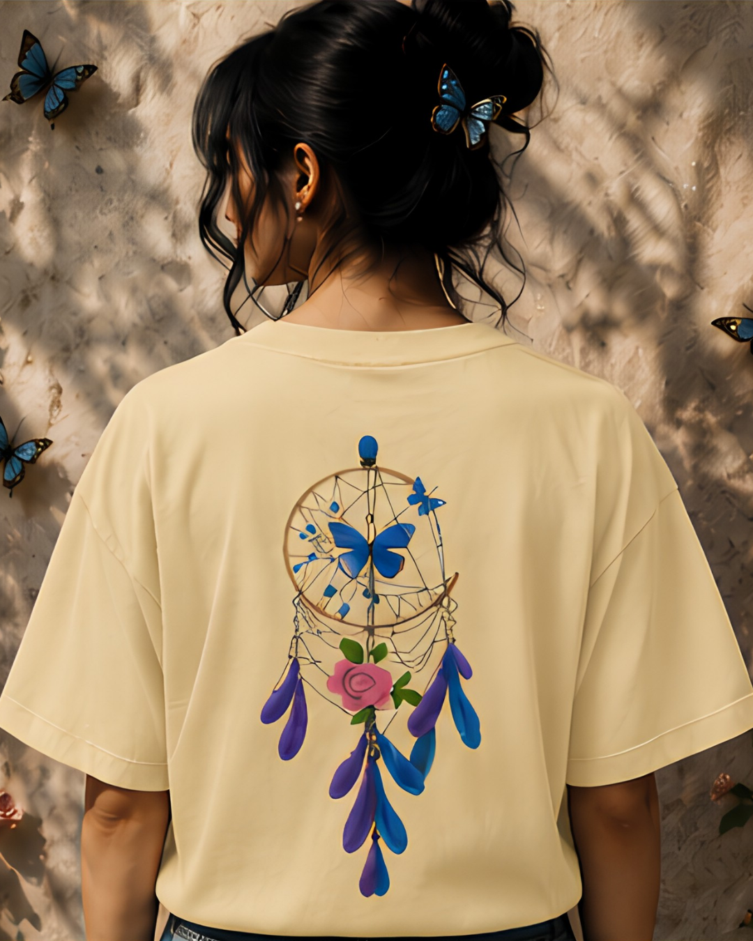 Unisex Oversized "Dreamcatcher Butterfly" T-Shirt