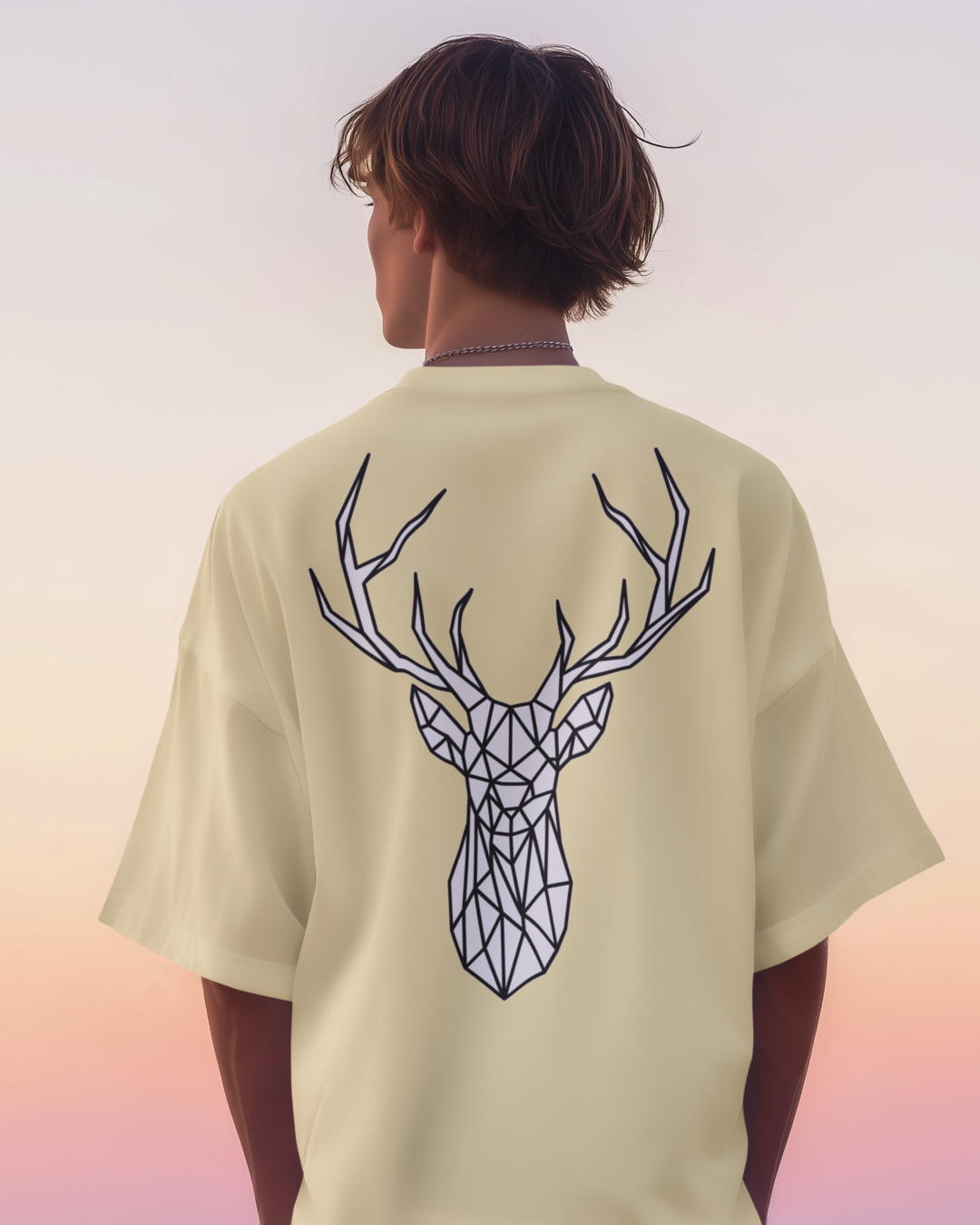 Unisex Oversized "Prism Stag" T-Shirt